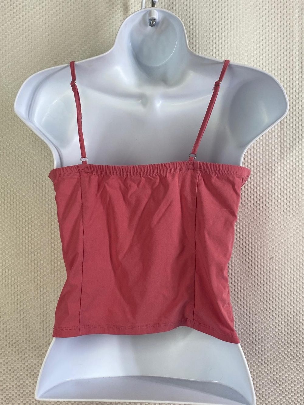 Active USA Pink Bustier Corset Top Size M Ruched Underwire Camisole Crop Top - Picture 2 of 7